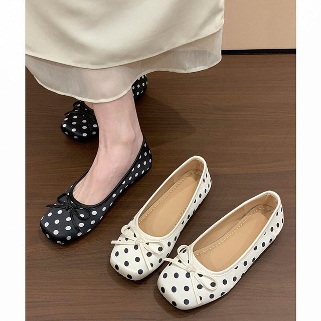 【35-40】Dot ballet shoes　M810