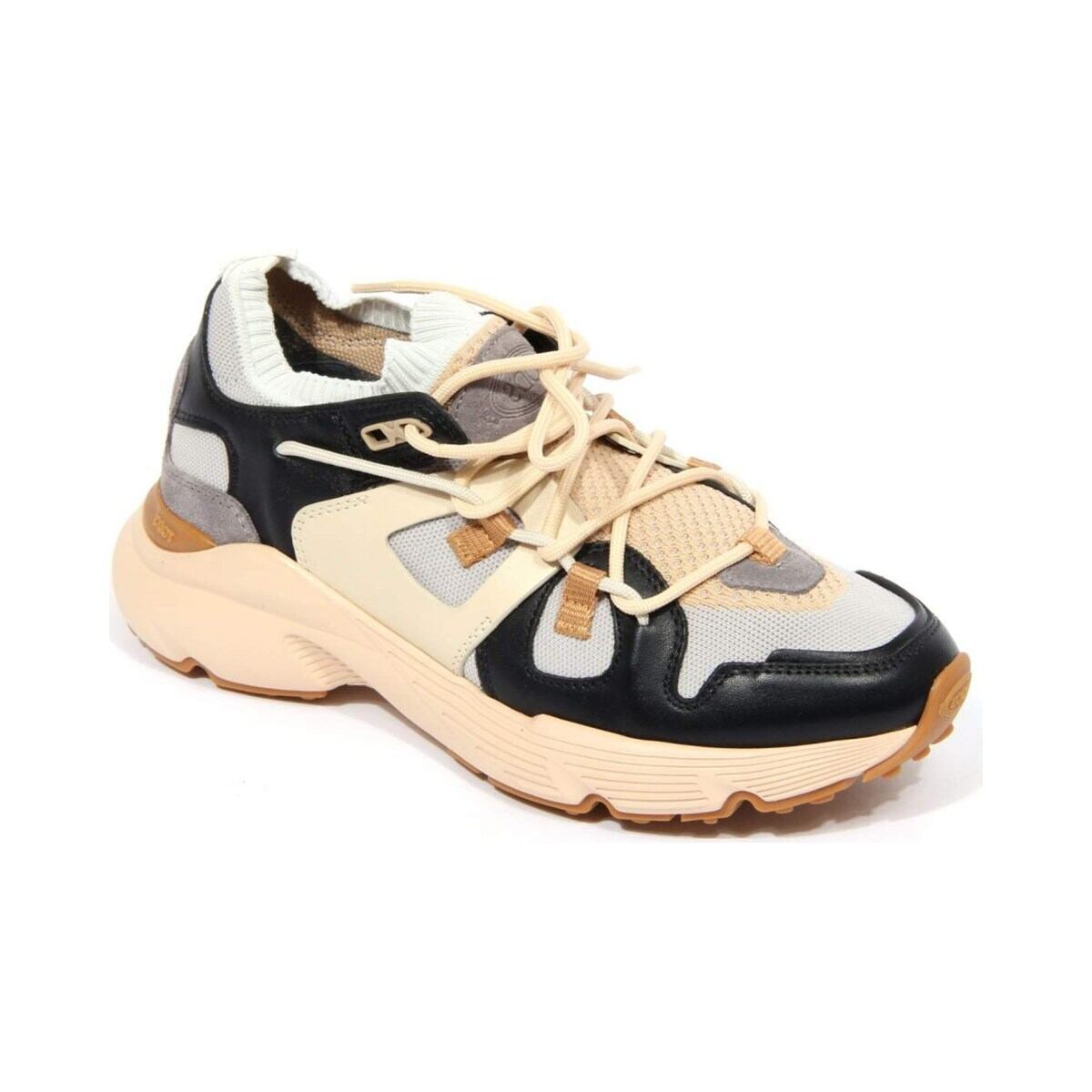 TOD'S トッズ レディース スニーカー ファブリック・レザー ベージュ