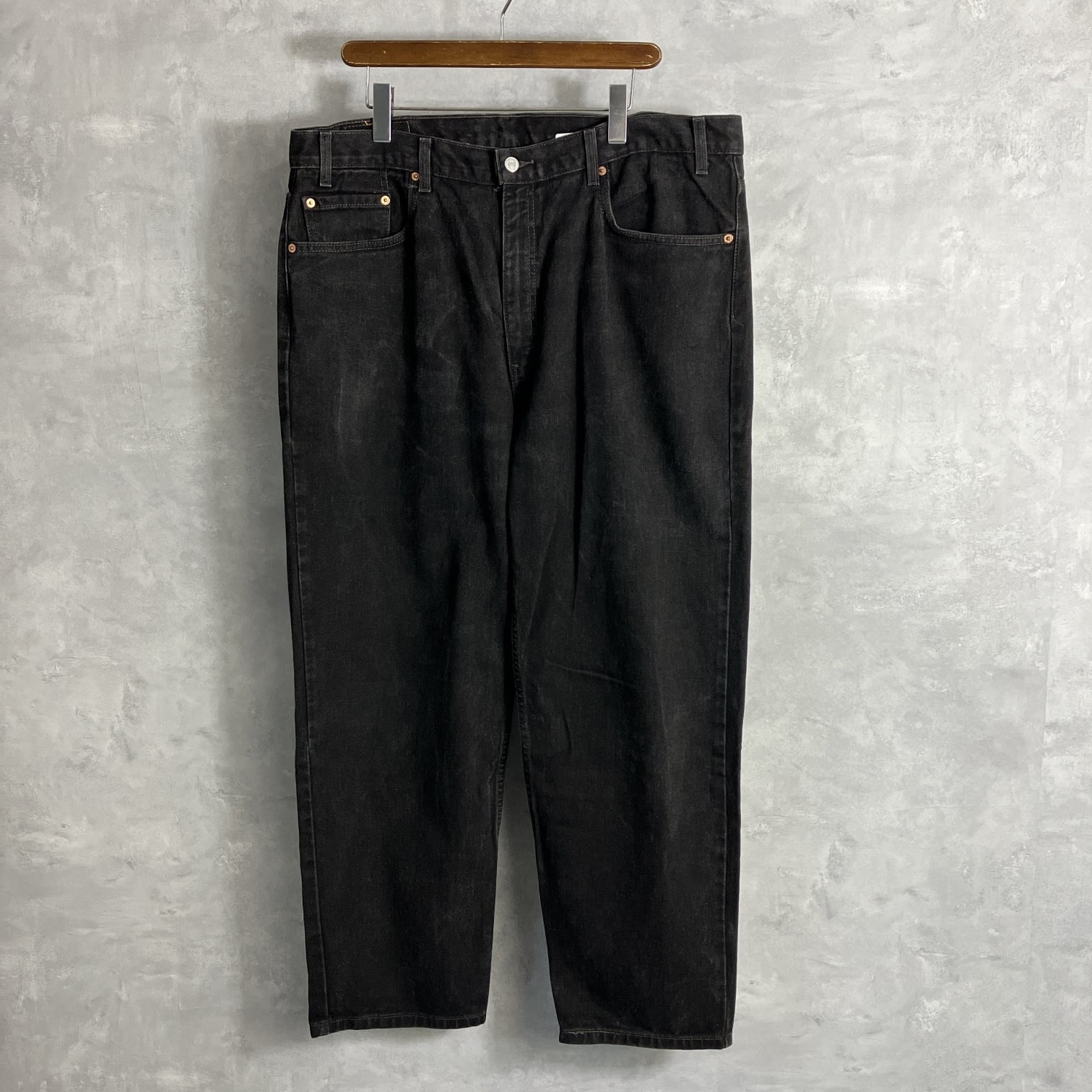 Levi's リーバイス 550 ブラックデニムパンツ メンズW38 古着 ビッグ