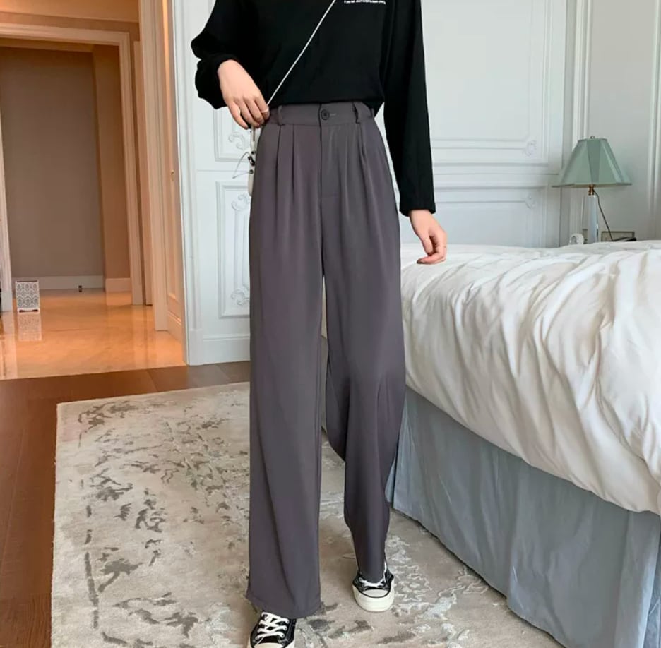 140cm〜 ごまプリンが好きなストレートパンツ