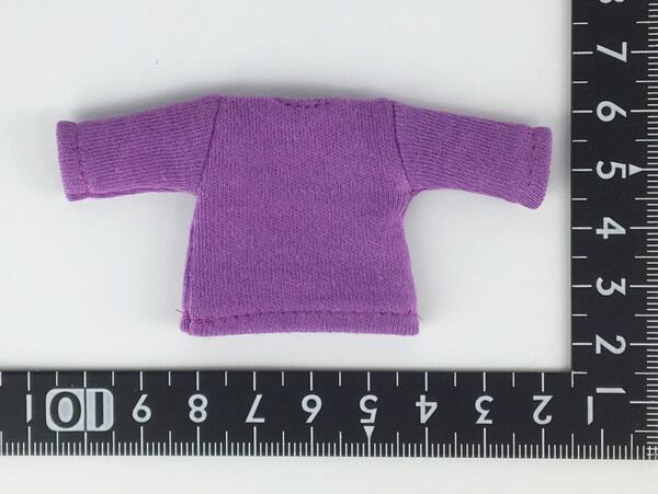 燦燦7b ドール服 1/6 オビツ11 長袖Tシャツ 紫 - 画像2