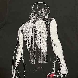 【The Walking Dead】ウォーキングデッド Tシャツ ダリル 背中 海外ドラマ ゾンビ M 黒 半袖 us古着