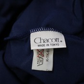 【日本製 社交ダンス衣装】ネイビー Chacott チャコット ワンピース ドレス 紺色 伸縮 半袖 フリル ミニ丈 黄色 レッスン