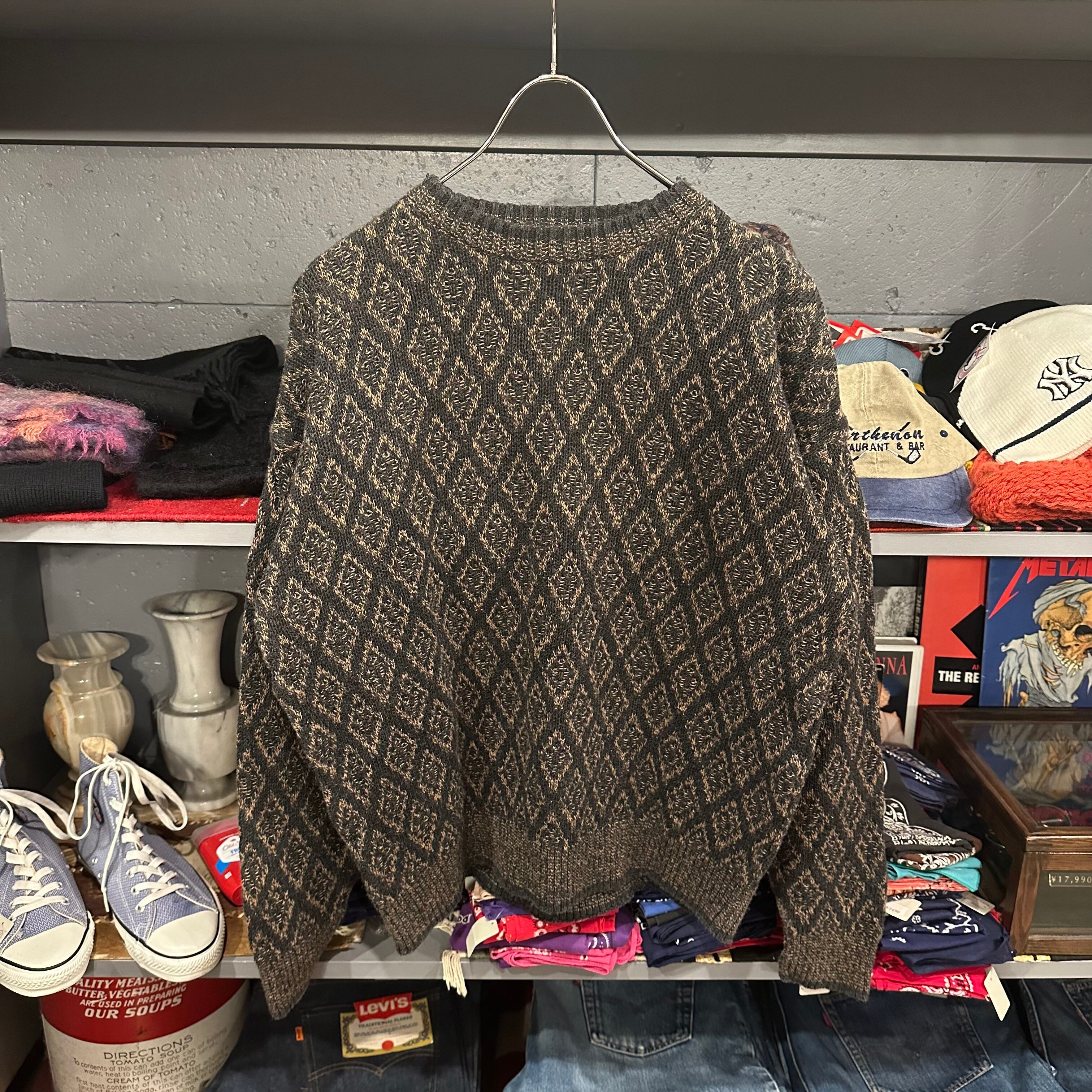 90s ROUNDTREE & YORKE Linen × Cotton Knit Sweater | VOSTOK