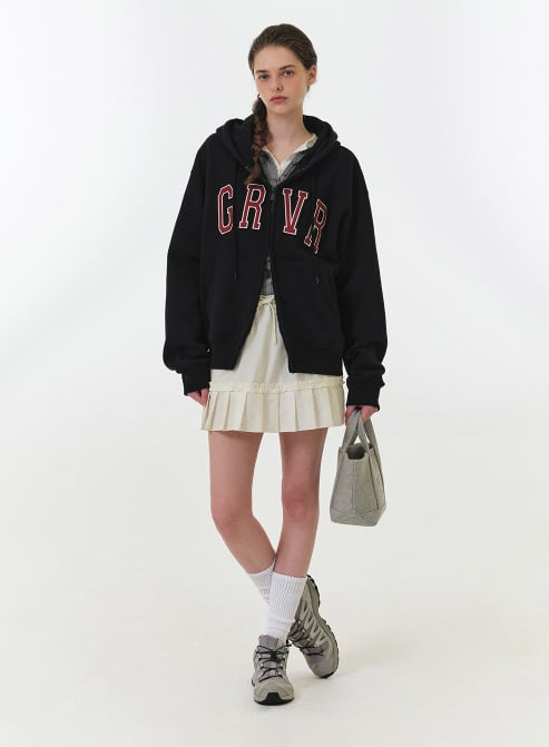 GROVE] GRVR OVER HOODIE ZIP-UP 正規品 韓国ブランド 韓国