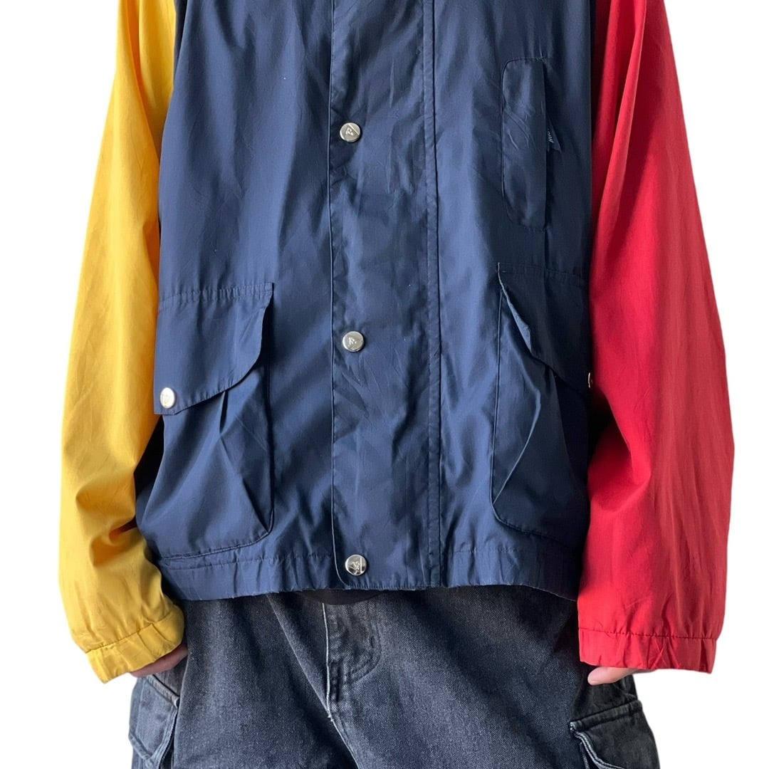 90's MIGHTY-MAC】 crazy pattern sailor jacket size XL 90's MIGHTY-MAC】 crazy pattern sailor jacket size XL