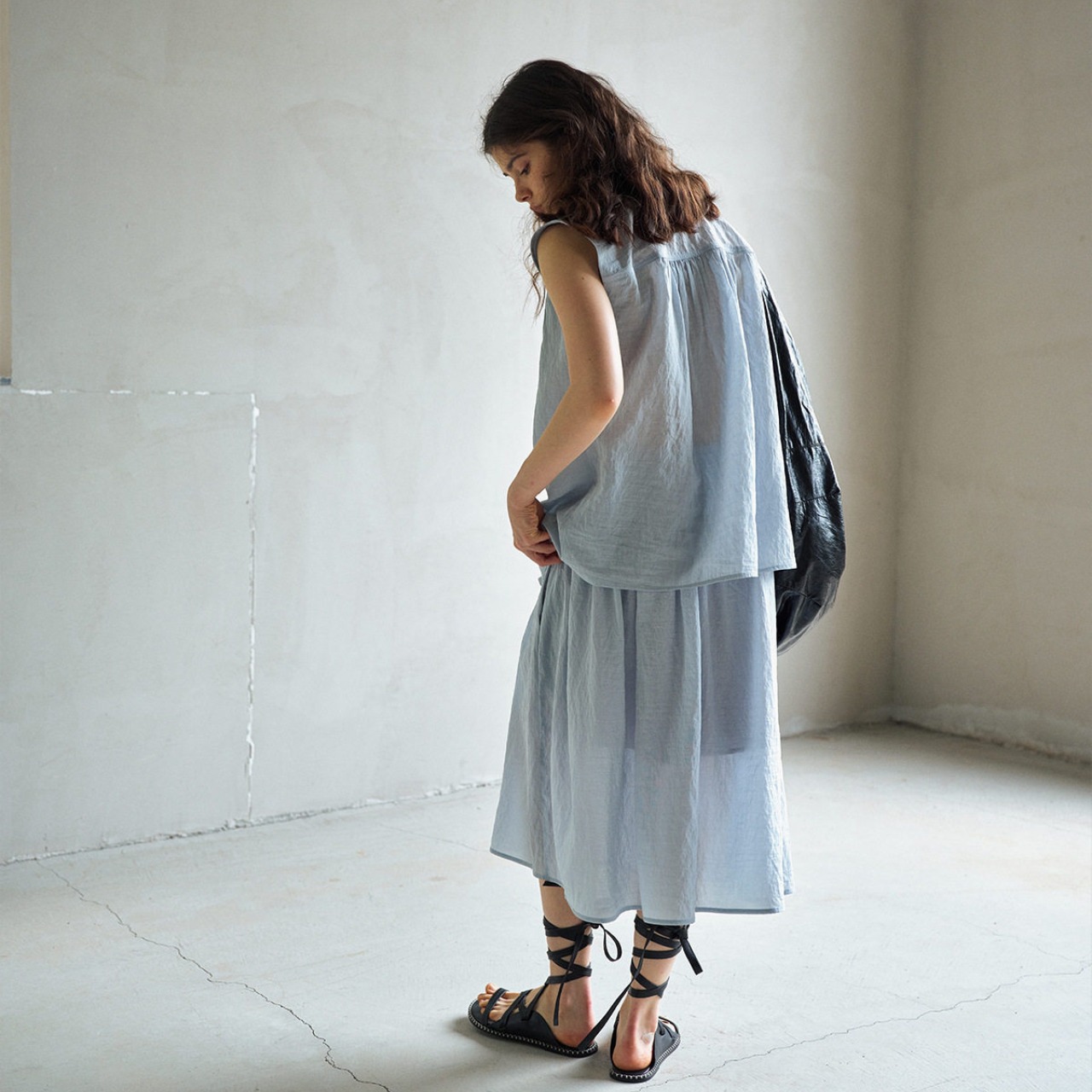 Sheer  Open Color Loose Shirt 【3color】 T4583
