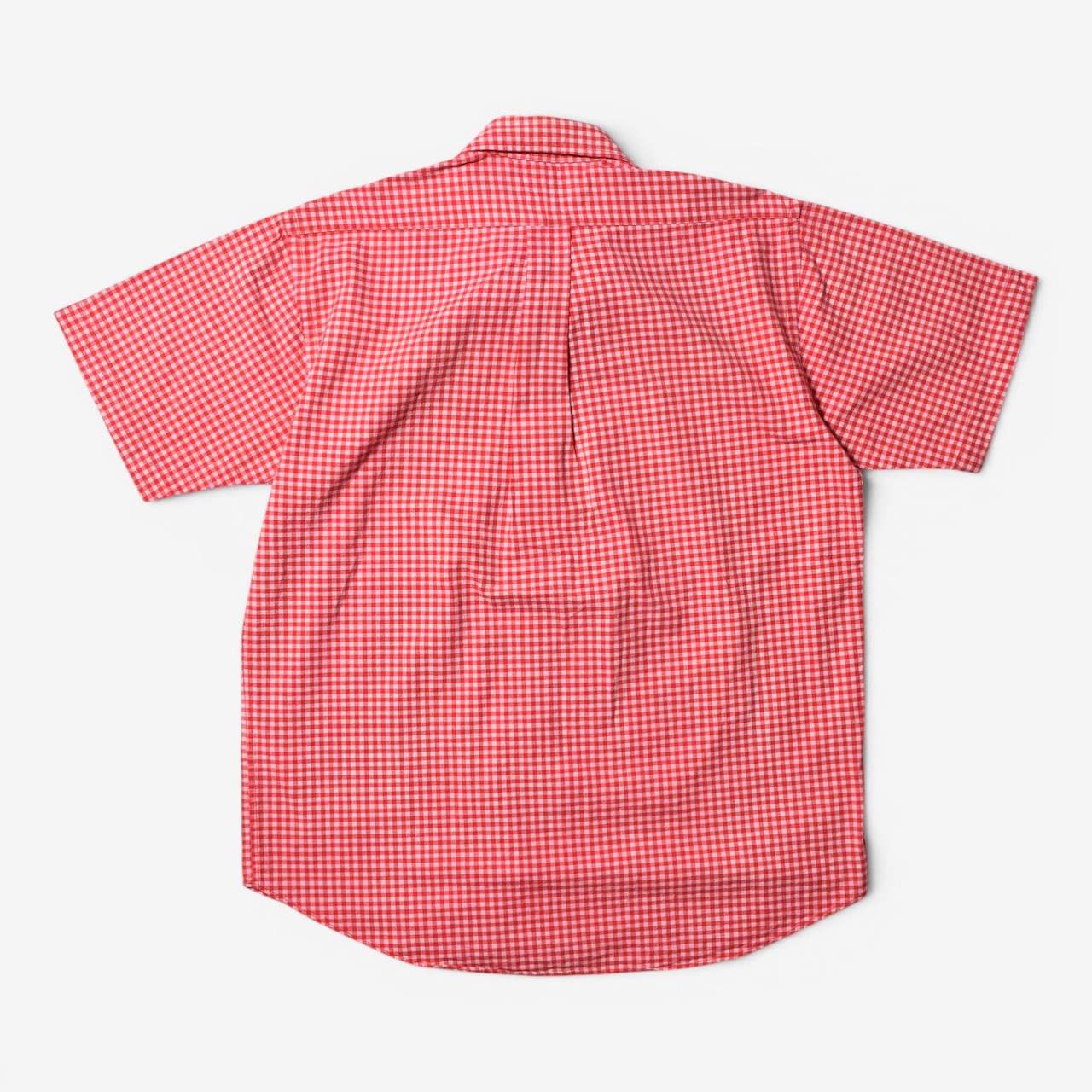 90s Ralph Lauren ギンガムチェック 半袖ボタンダウンシャツ USA製