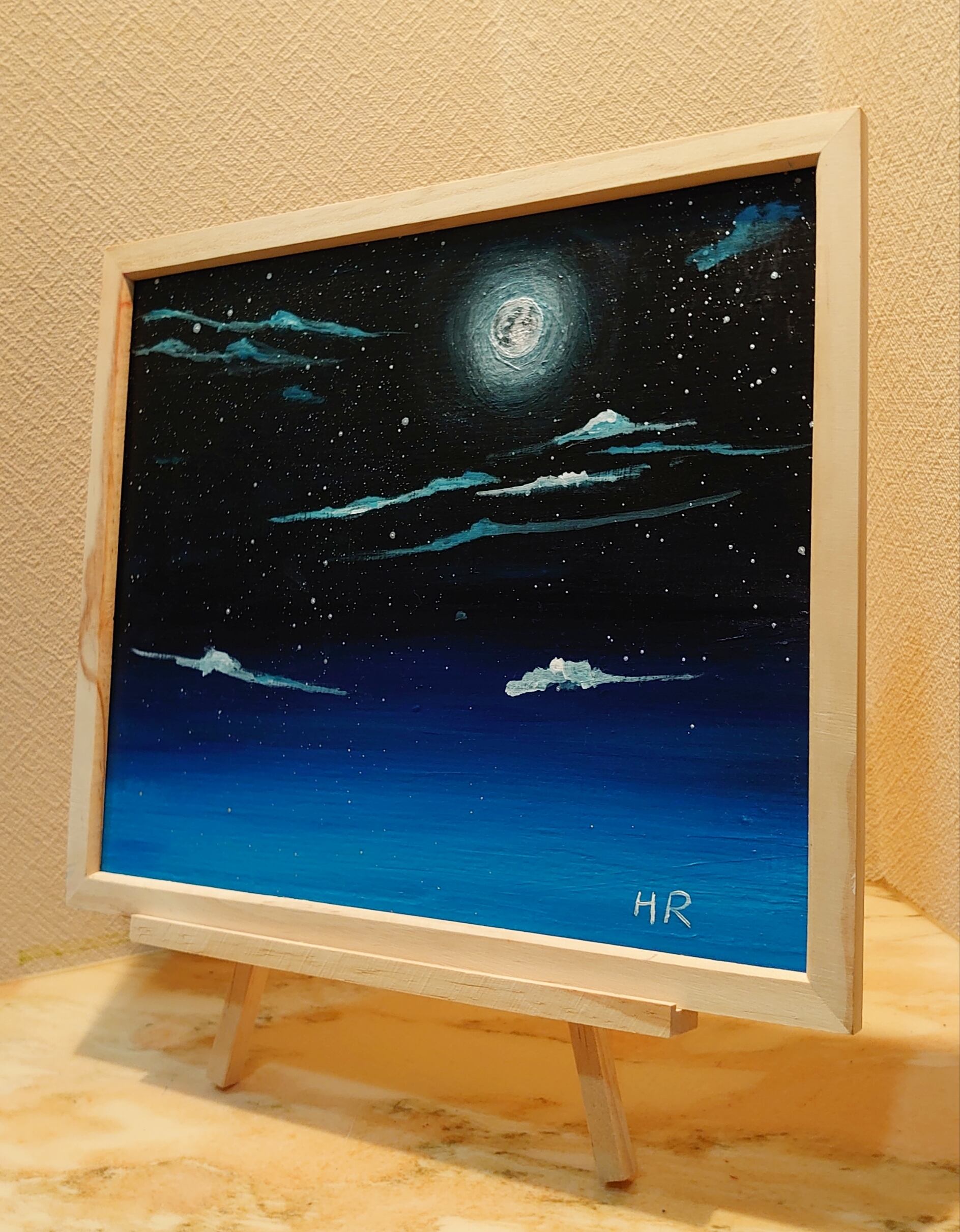 油絵 絵画 原画 再販 ゴールドラメ増し増しバージョン ①『星降る花畑 ...