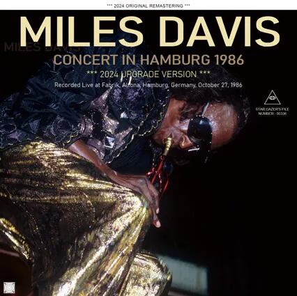 MILES DAVIS / CONCERT IN HAMBURG 1986 / 2024 UPGRADE VERSION (2CDR