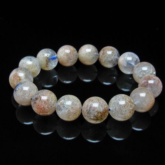 ホワイトガーデンファントムクォーツ ブレスレット 14mm  おまかせ便 111-16699