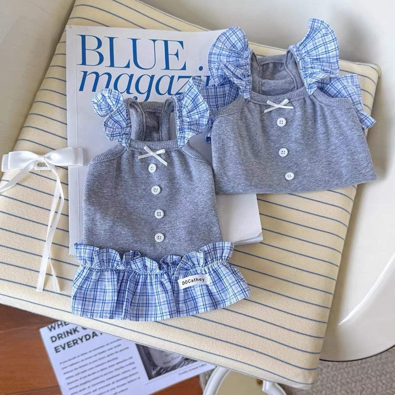 ボタン＆フリルガーリーワンピ(67)