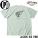 IPD アイピーディー Tシャツ 半袖 メンズ プリントTシャツ バックプリント スカル ロゴ 綿100% ACES SS TEE IPDSSAC-1121 MNT 日本代理店正規品