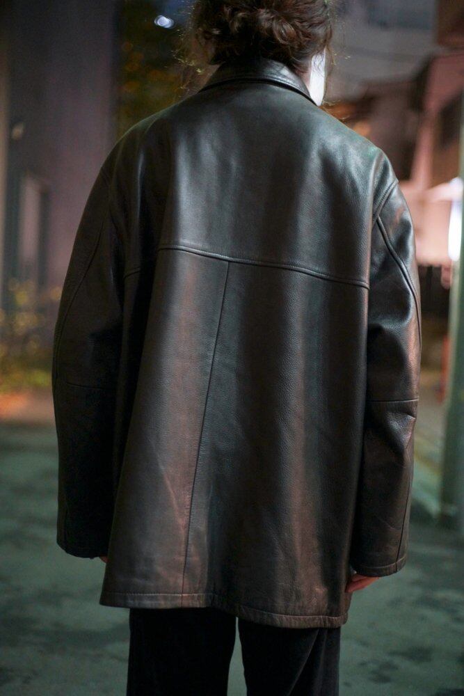 STRUCTURE URBAN WEAR] Vintage Deerskin Leather Half Jacket [1990s