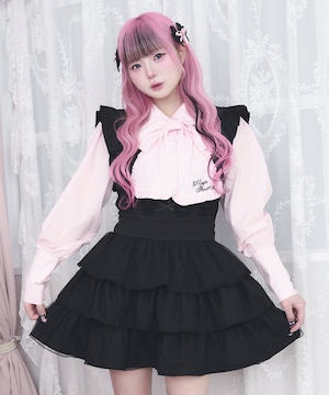 リボンレースアップジャンスカ(ブラック)¥17,900→