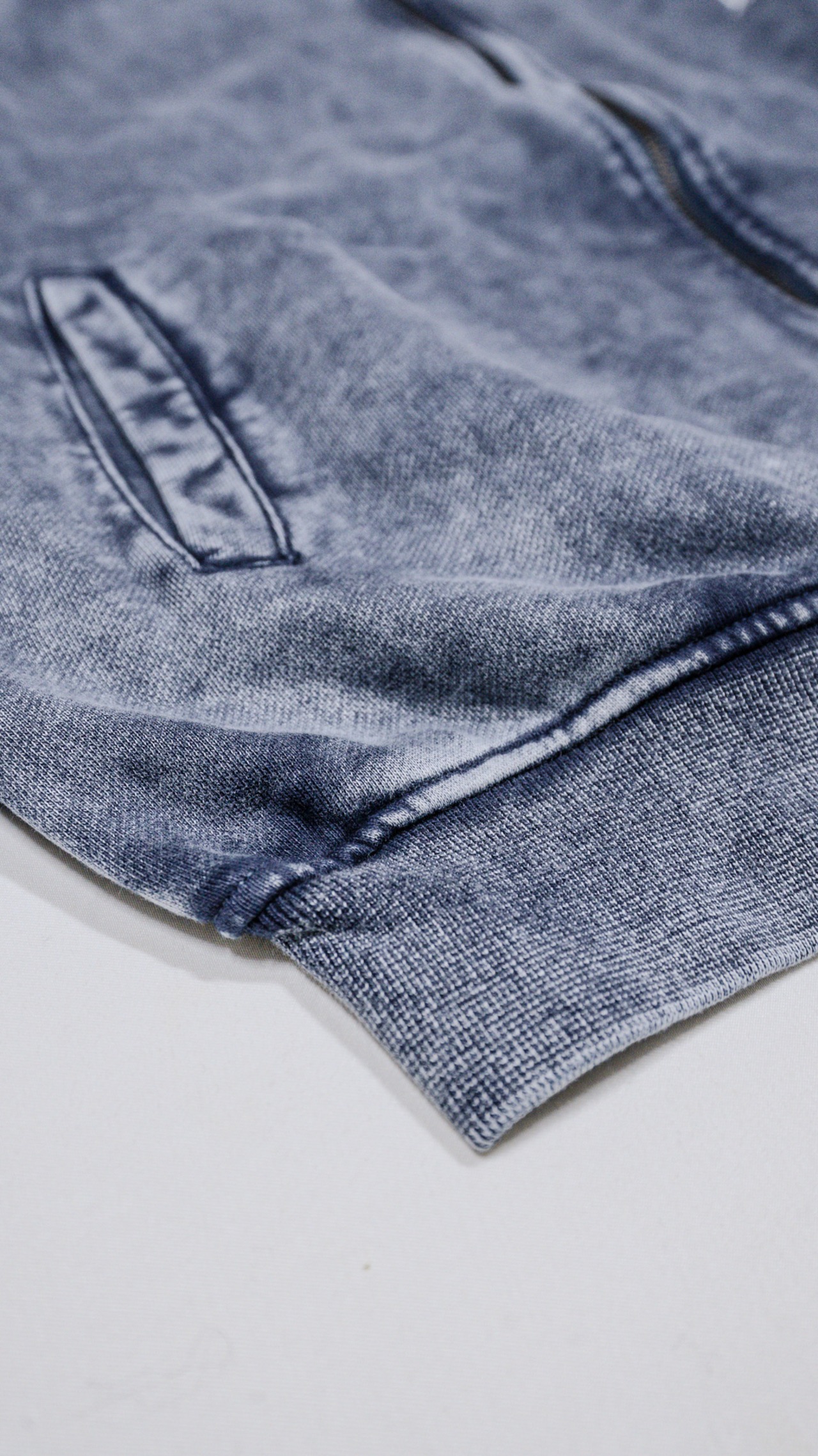 Vintage Washed Sweat Jacket [Denim]