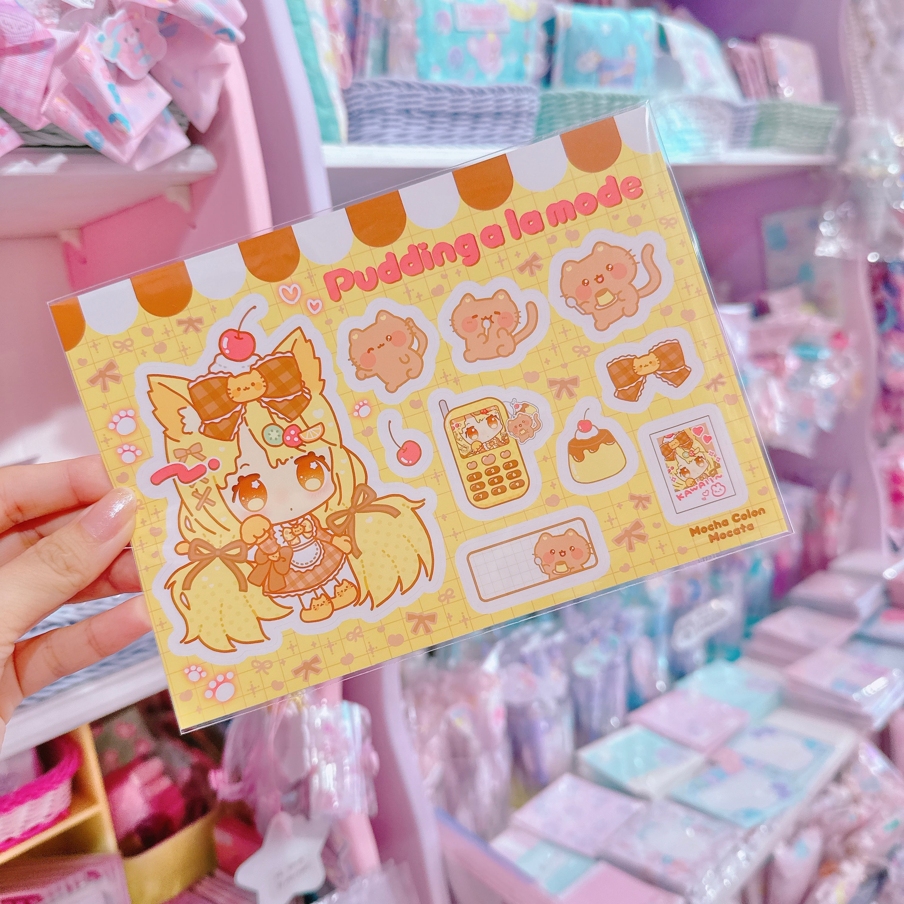 【G3】16-6プリンアラモードな女の子シール