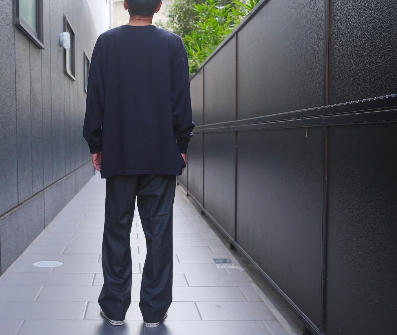 COMOLI(コモリ) / ウールフラノパンツ-CHARCOAL-(C03-03008) | Signs