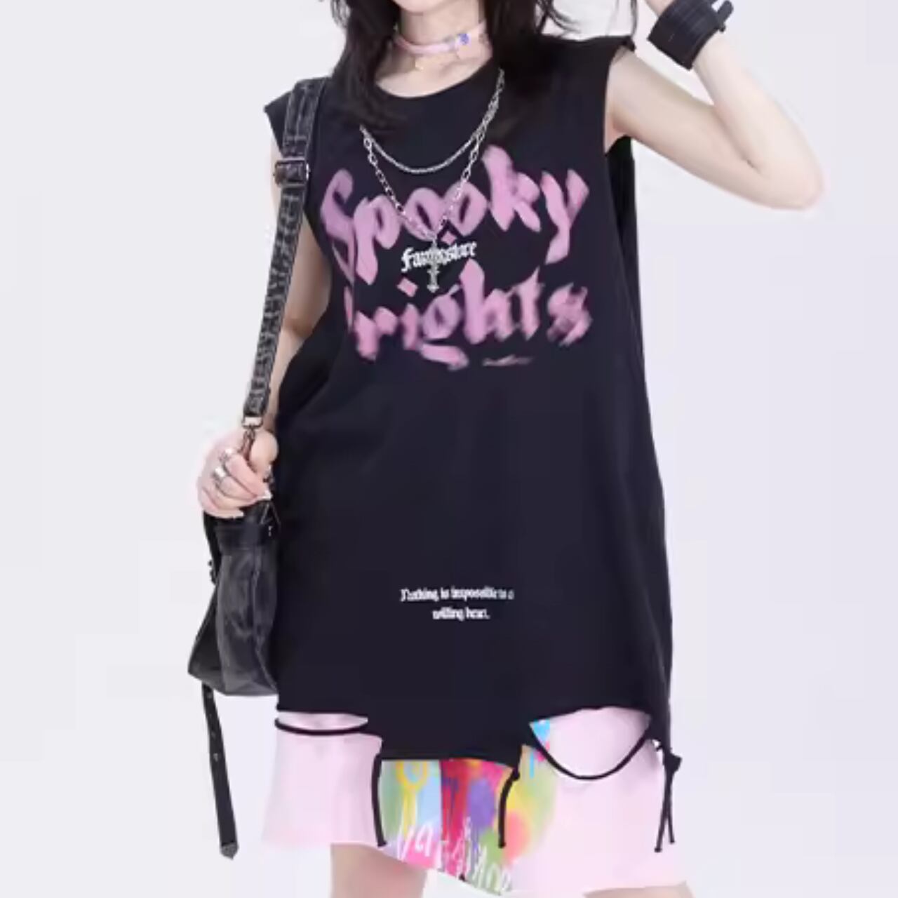 チェーンダメージタンクトップ　1232