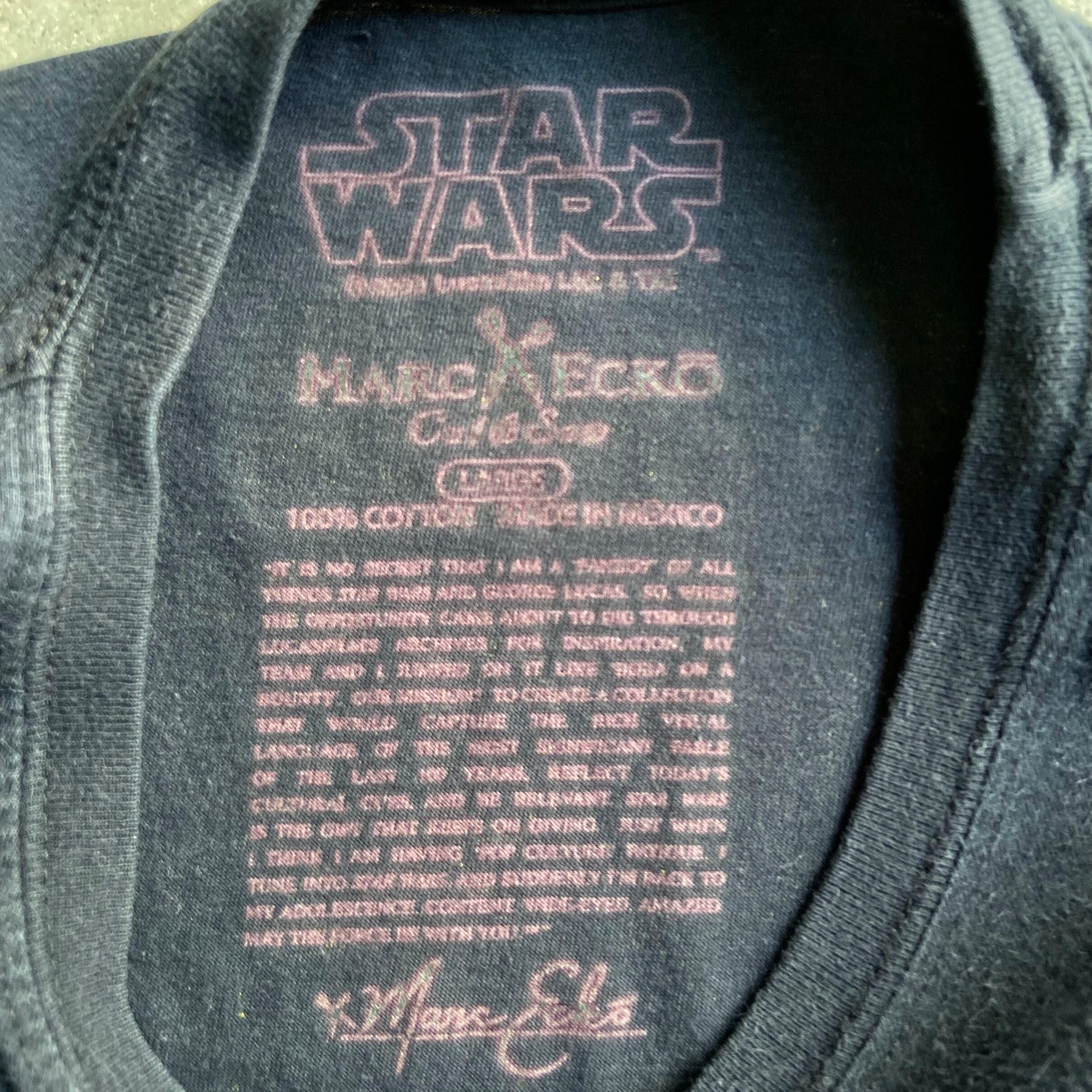 00年代 STAR WARS スターウォーズ ”星球大戦” ムービー 両面プリントT 