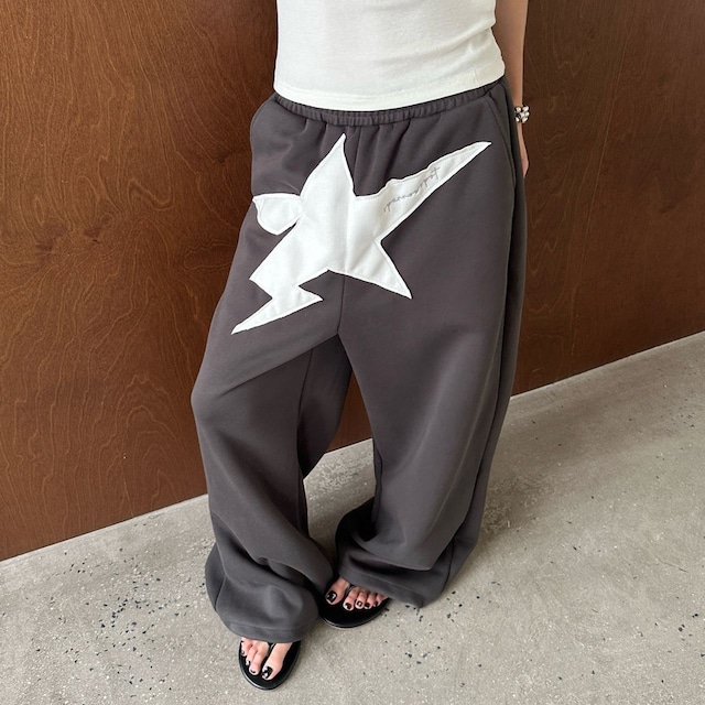 ビッグスターモチーフルーズスウェットパンツ 1col R02421