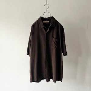 -TOMMY BAHAMA-  open collar silk shirt
