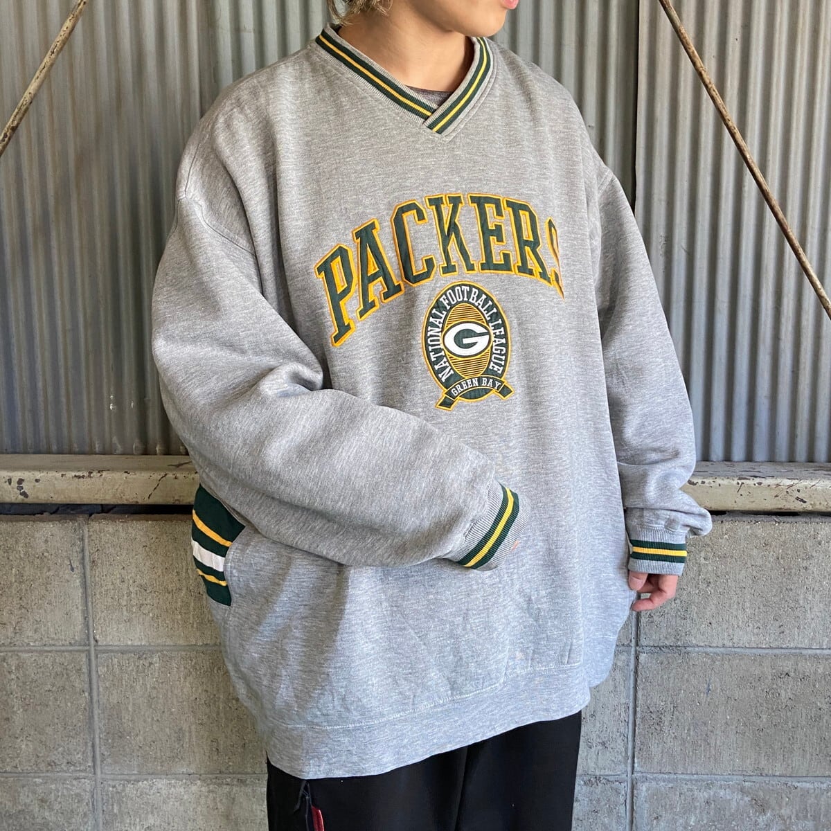 90年代 NFL グリーンベイ・パッカーズ チームロゴ 刺繍 スウェット 