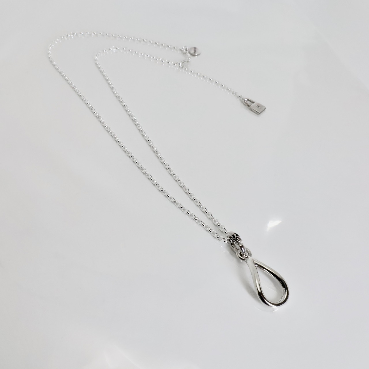 OPEN TEARDROP NECKLACE / オープンティアドロップネックレス