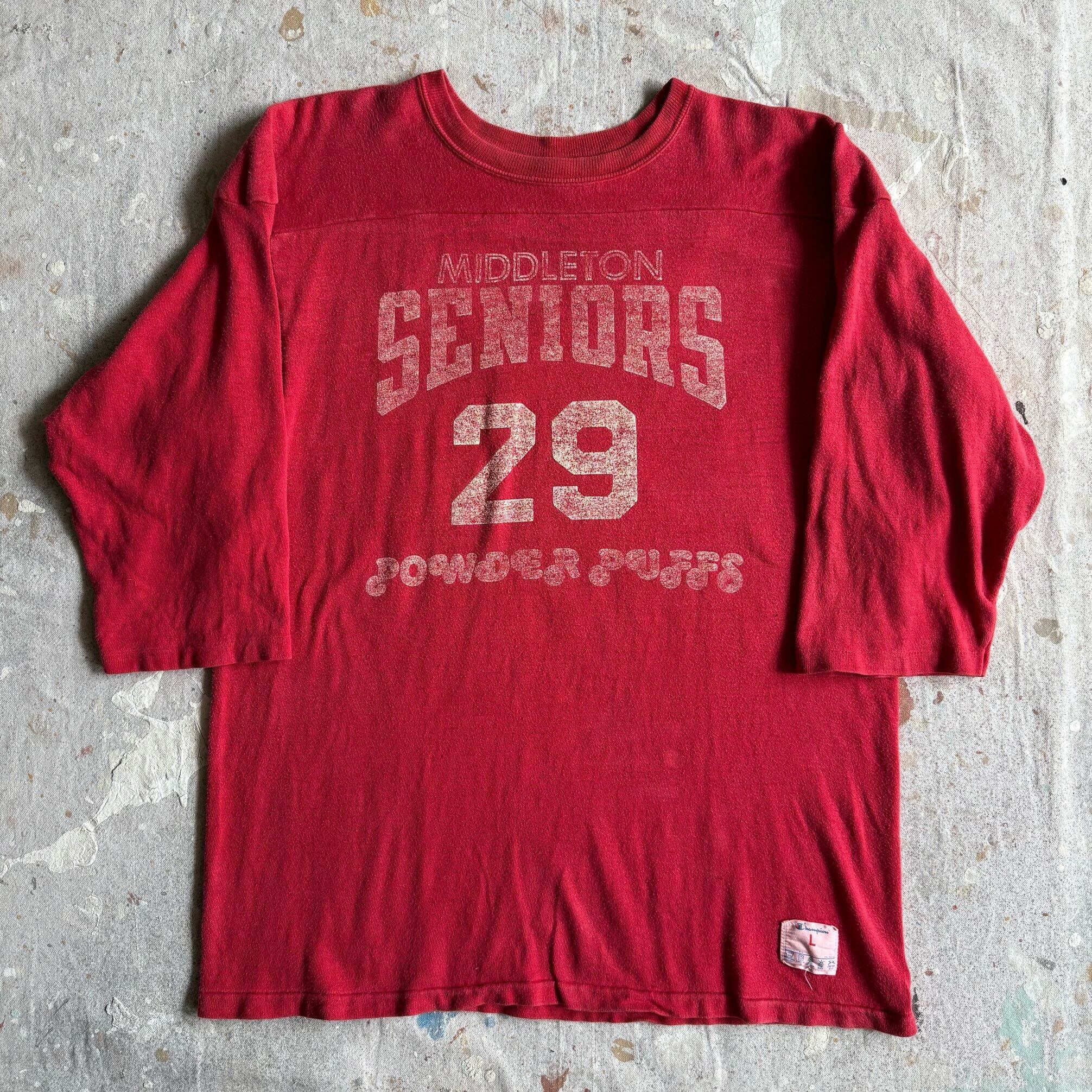 1980s Champion Football Tee L Z20