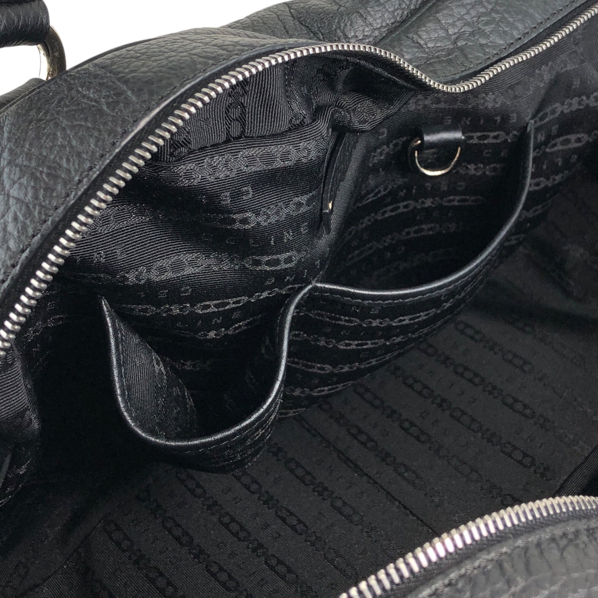CELINE セリーヌ ハンドバッグ ブラック ブラゾン型押し レザー ミニ