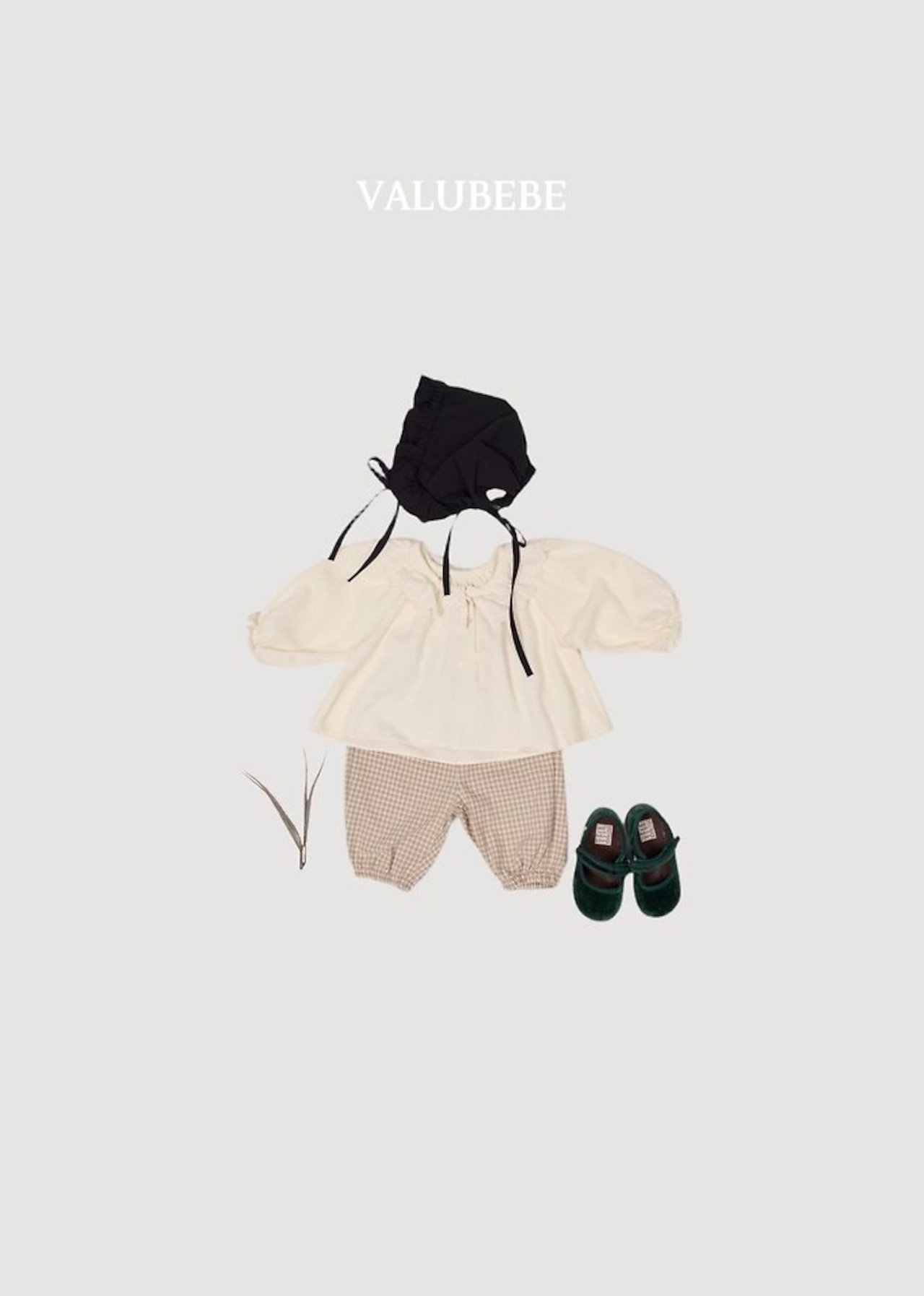 韓国子供服 / 26Autumn / 〖取寄〗valubebe / エンボスパンツ / ベビー服 / キッズ服 *6M~S*
