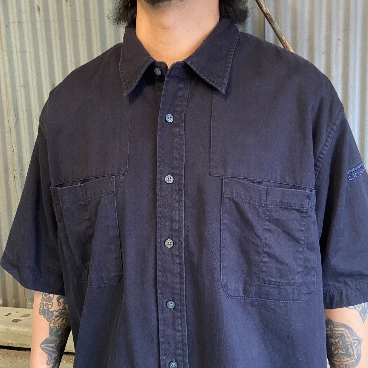 90年代 Calvin Klein Jeans カルバンクライン 半袖シャツ メンズXL 