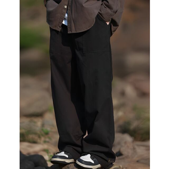 山内 高密度コットンボイルウェザー・立体切り替えパンツ2 gray | Pay ID