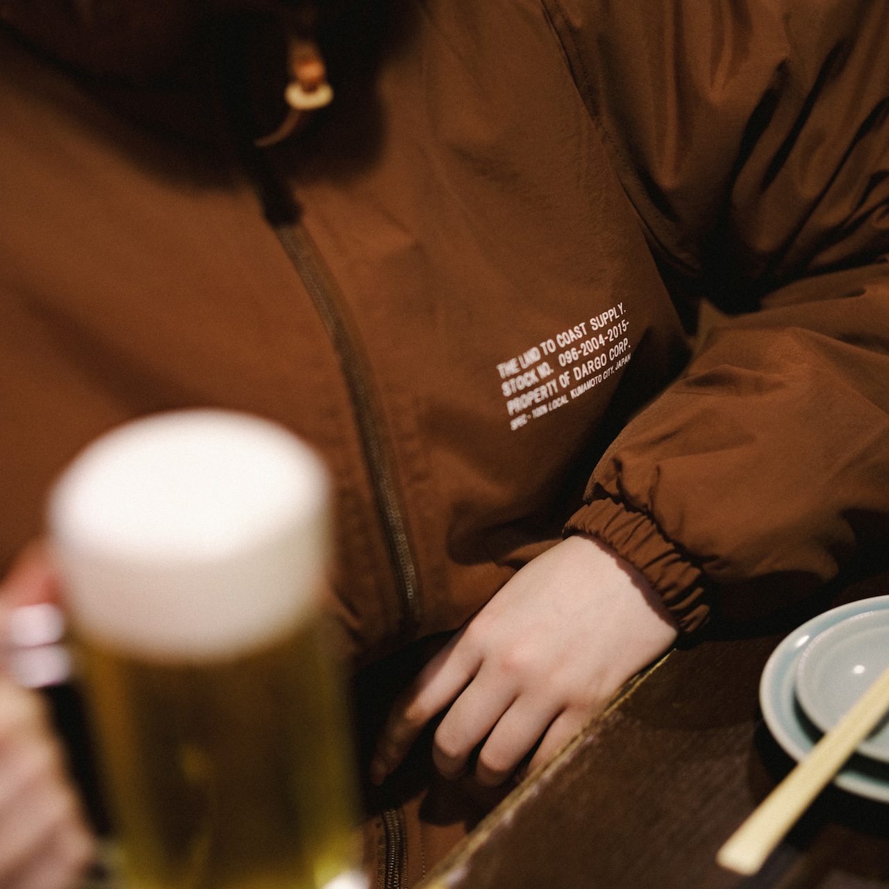 再発売【12/13(土)】【DARGO】 "NYLON & BOA" Reversible Jackets(CINNAMON BROWN)