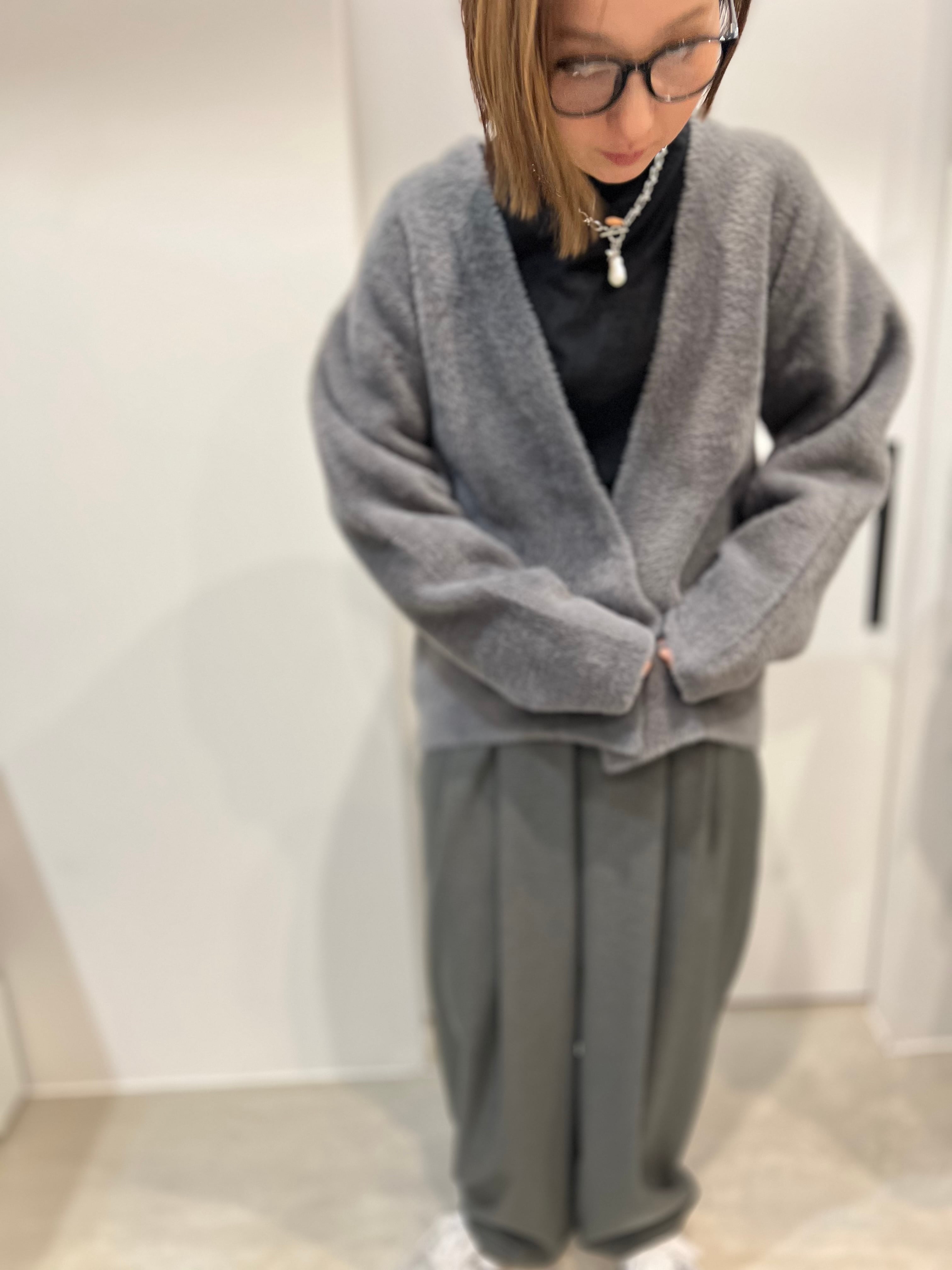 【DONA MARIE】フェザーヤーン二重臼カーディガン 888004