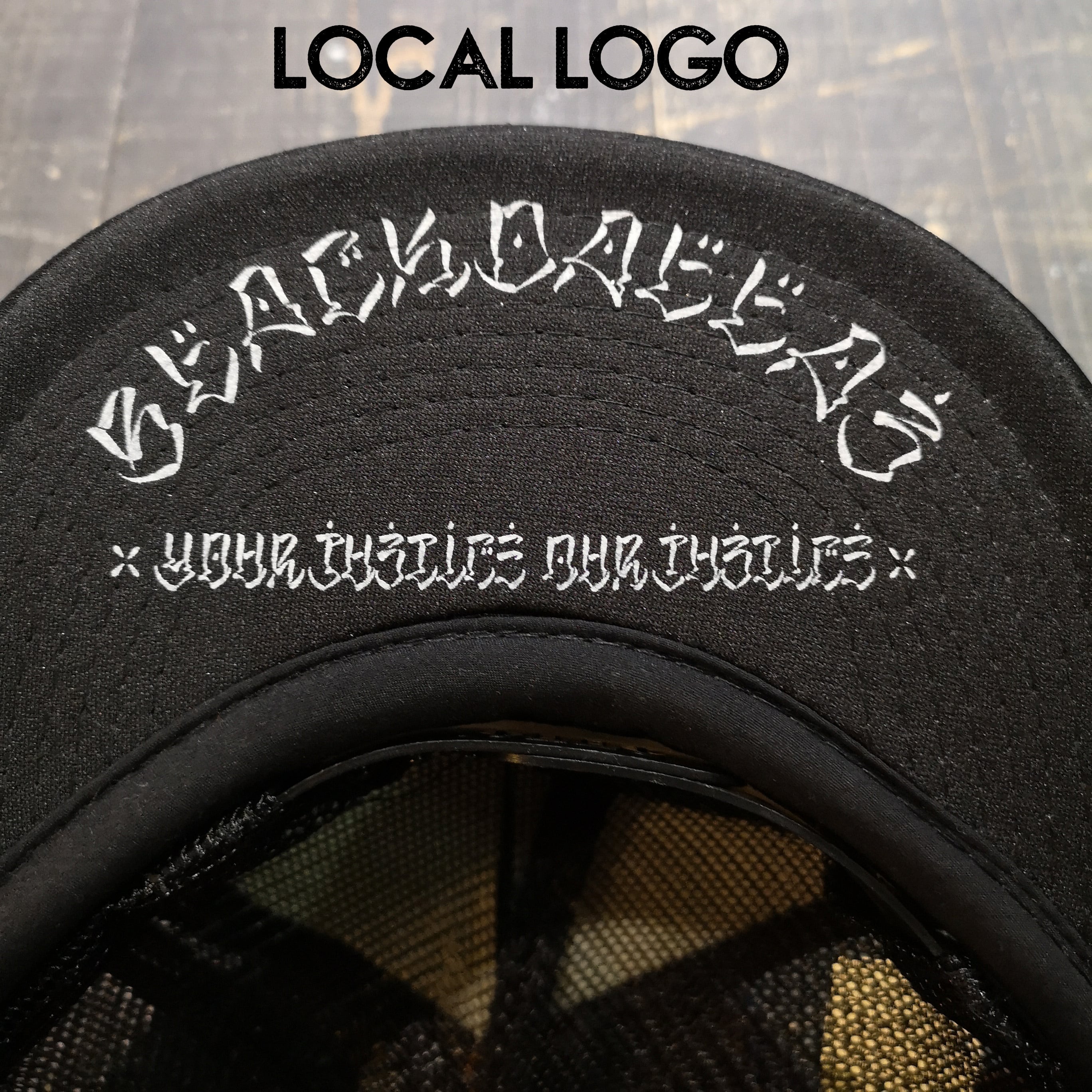 BLACKDALLAS "KMT" FLIP UP MESH CAP/BLK  Artwork by USUGROW