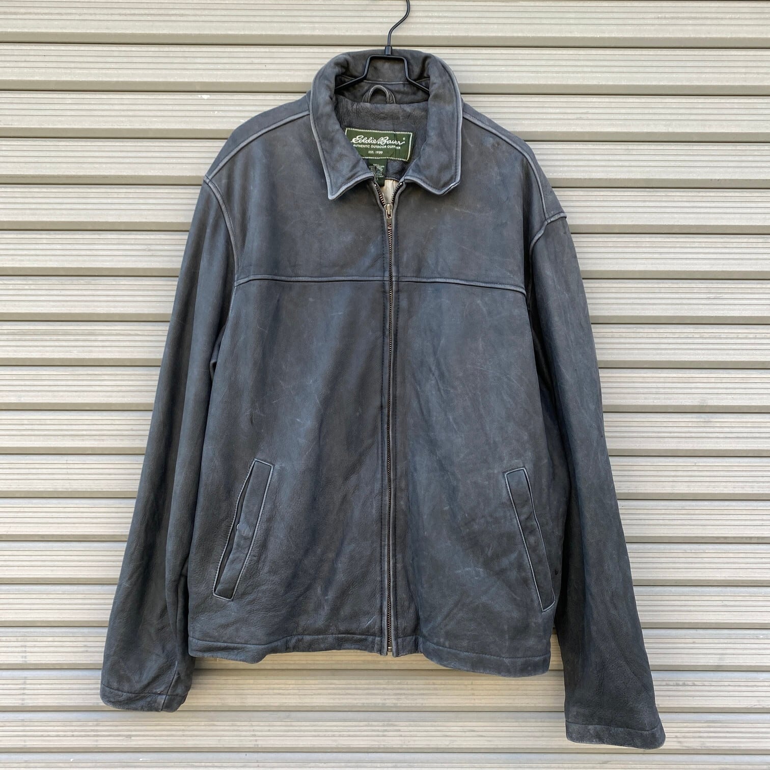 レア 20s Barbour かたづけ バブアー 肉厚本革レザー ジャケット コート 