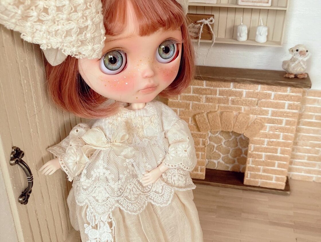 beigecolorのセットハウス ミニチュア ドールハウス 背景ボード 壁 床 