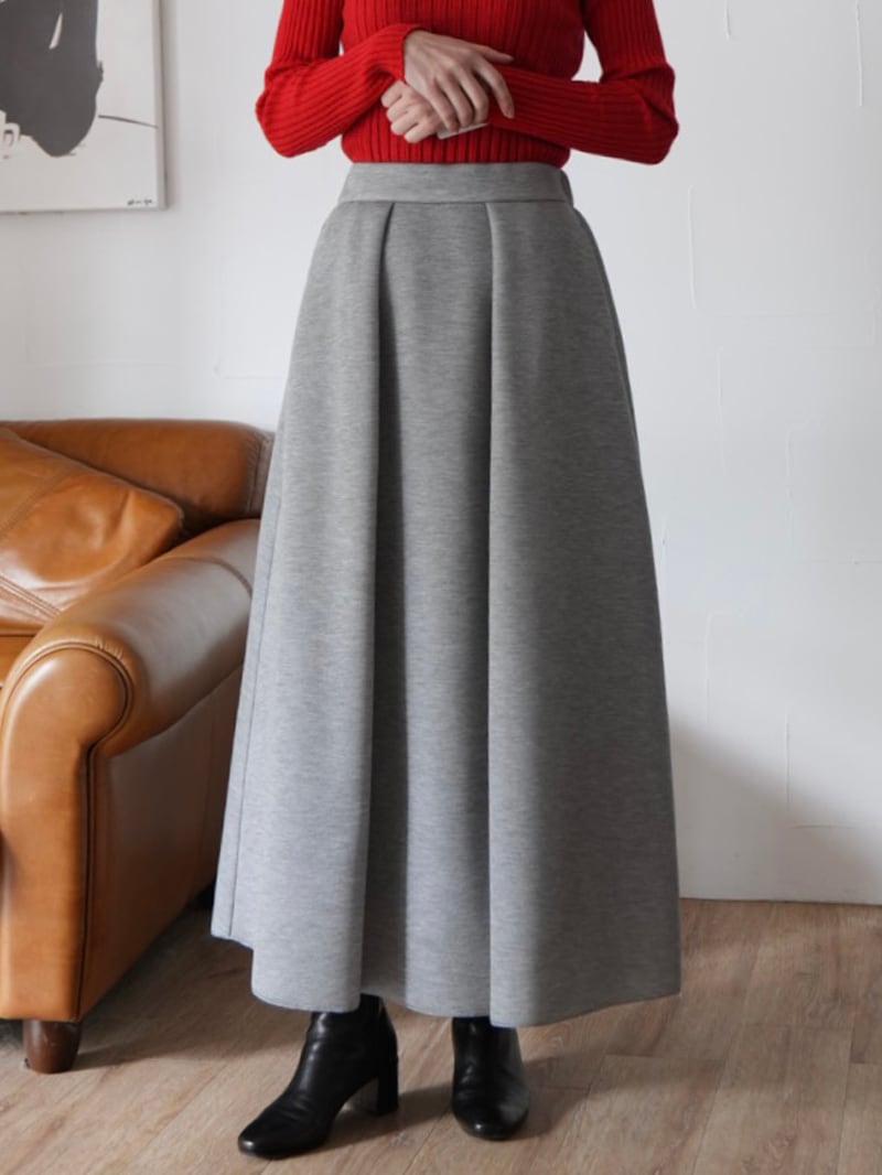 COYSEIO] COZY SWEAT WRAP SKIRT CHARCOAL 正規品 韓国ブランド 韓国