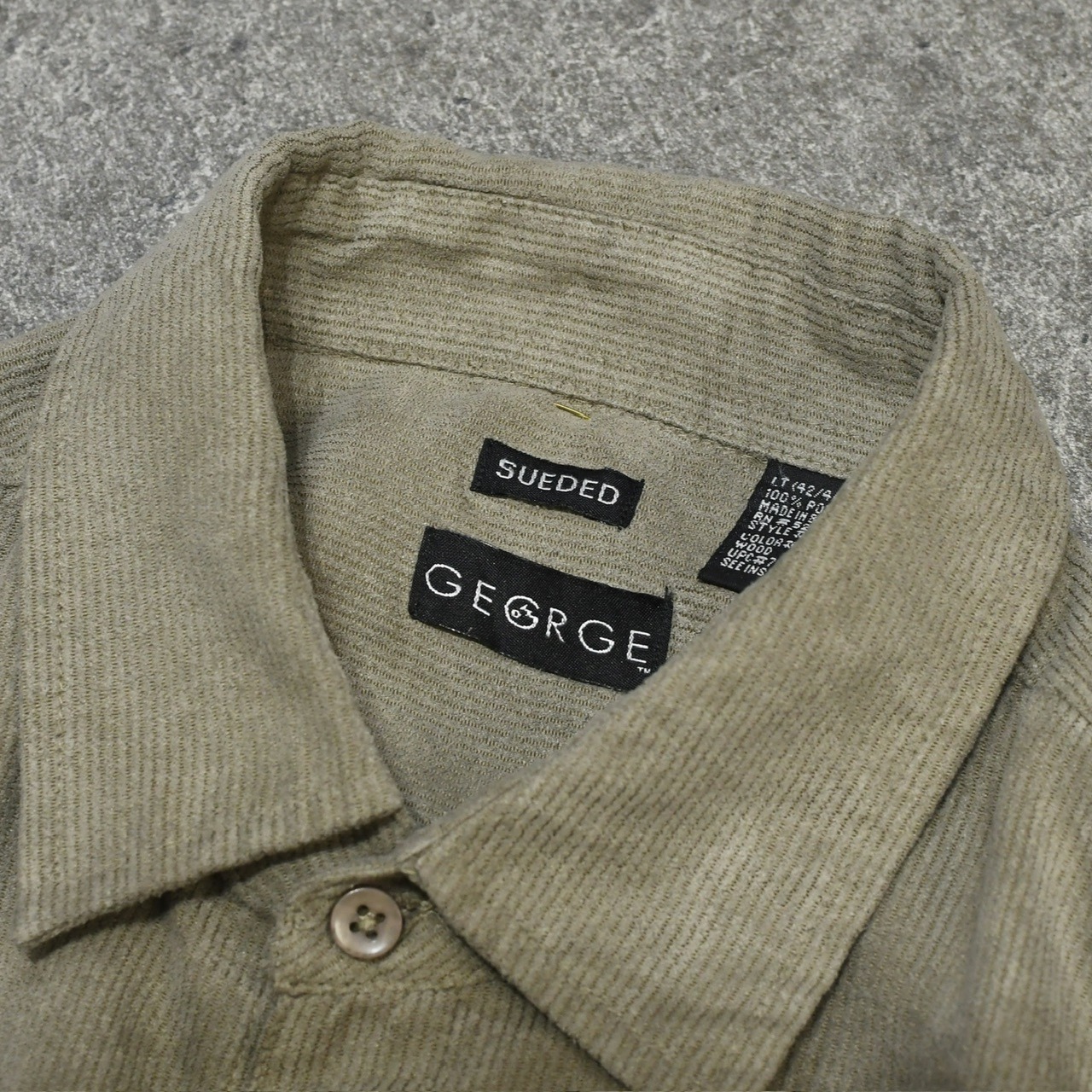 GEORGE fake suede shirt ivory