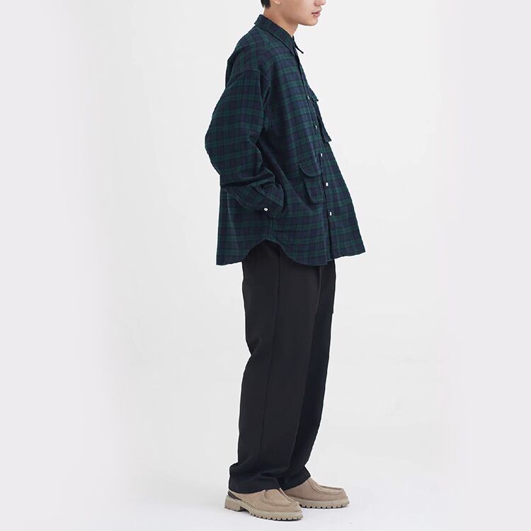 ★NEW BLUE AND GREEN PLAID SHIRT　　　A0813