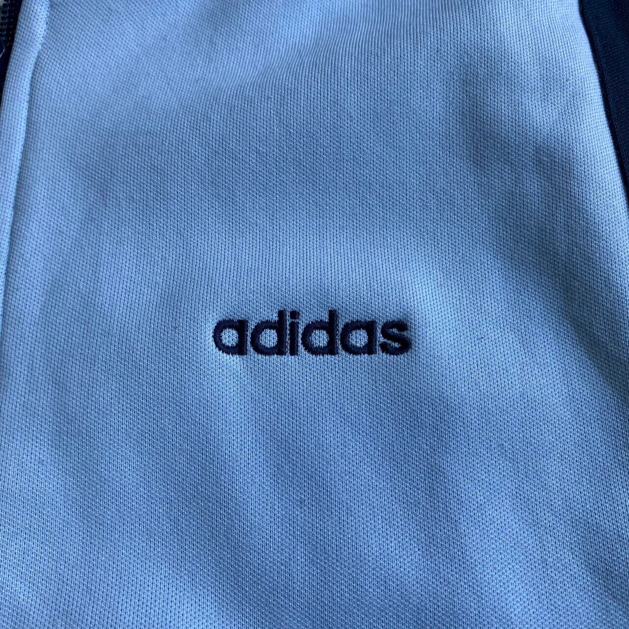 【adidas】80s ADS-4F トラックジャケット ネイビー紺ブルー水色M