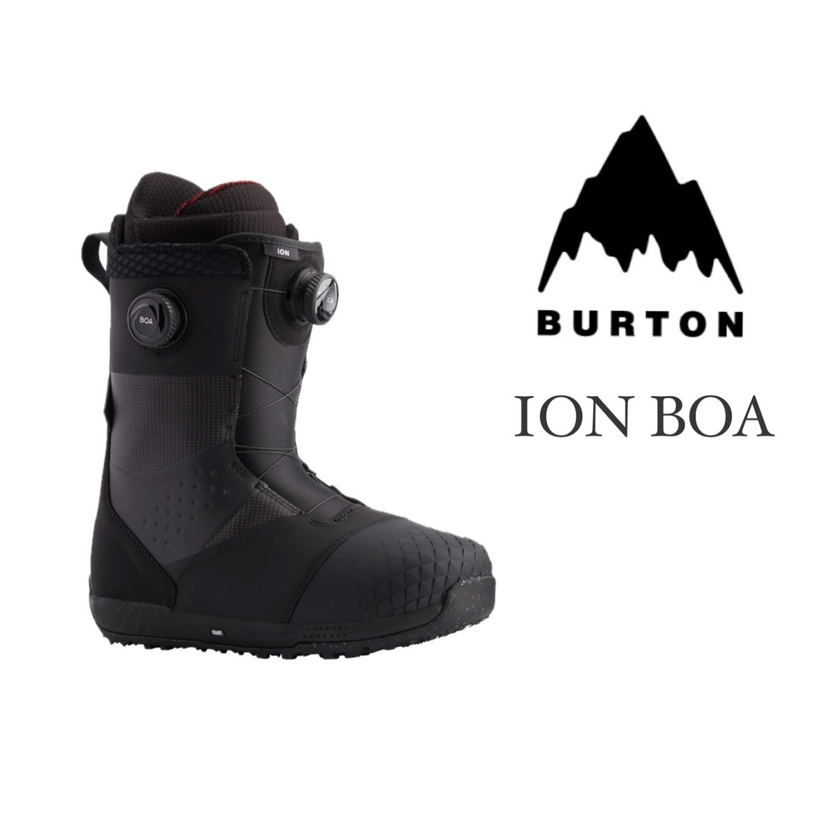 24-25モデル . BURTON . 『 ION BOA 』. Black . バートン  
