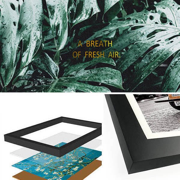 3枚セット 33×43cm アートパネル 枠付きフレーム絵画 メッセージ