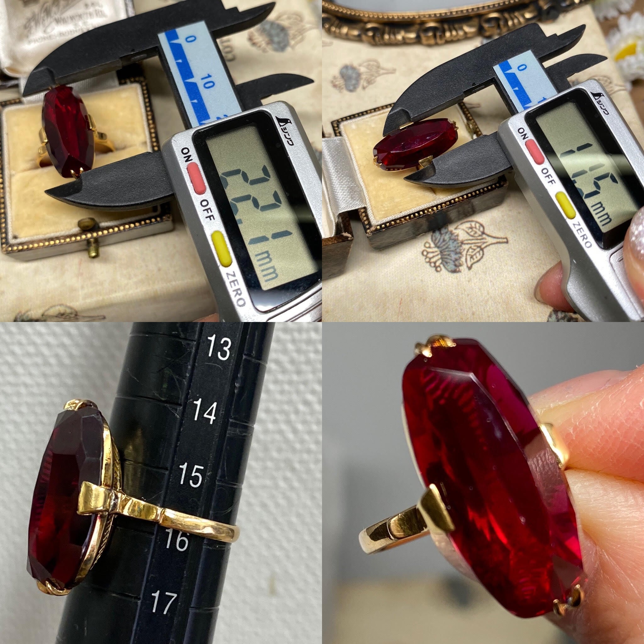 【Japanese traditional ring】昭和レトロリング 百貨店 松屋刻印あり