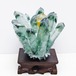 緑水晶 クラスター 原石 置物 台座付属 一点物 182-7353