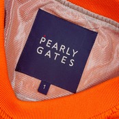 PEARLY GATES パーリーゲイツ 長袖 ドライ プルオーバーシャツ ウインドブレーカー 1/オレンジ レディース ゴルフ