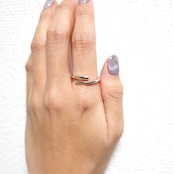 S925 IRREGULAR OPEN RING SILVER