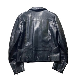 DOLCE&GABBANA black leather riders jacket