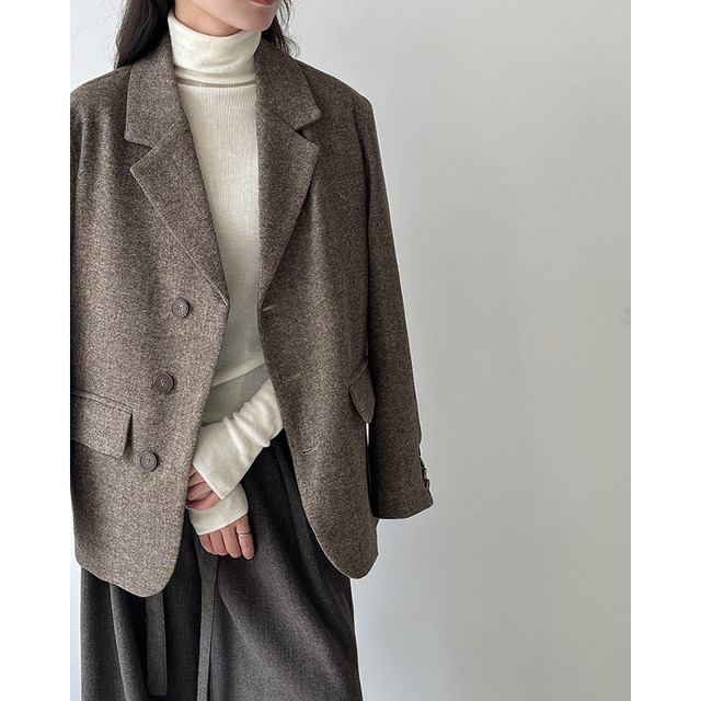 oversized tweed jacket J00091